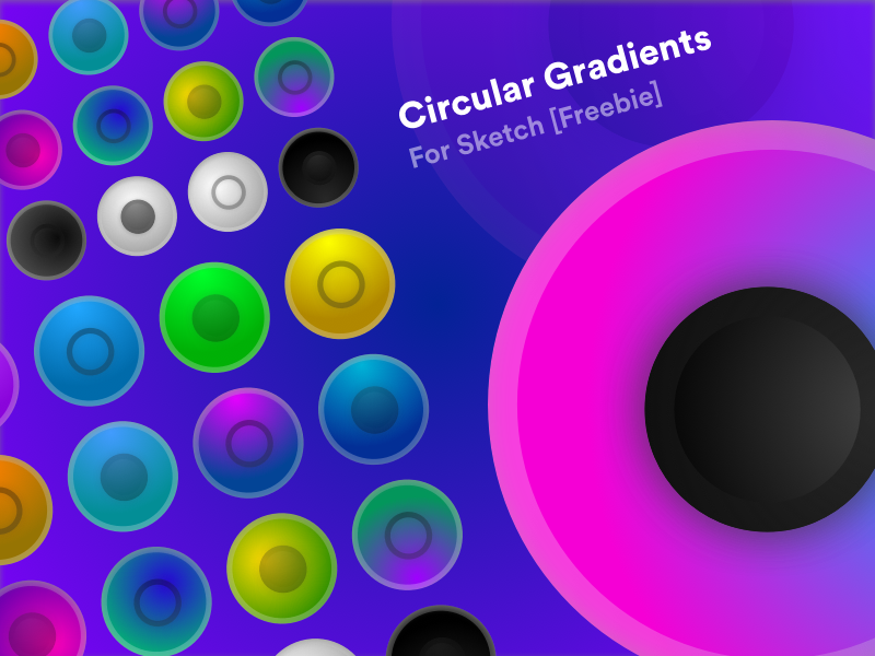 Circular Gradients For Sketch - Freebie free freebie color gradient sketch product design icon flat web ui branding