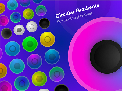 Circular Gradients For Sketch - Freebie branding color design flat free freebie gradient icon product sketch ui web