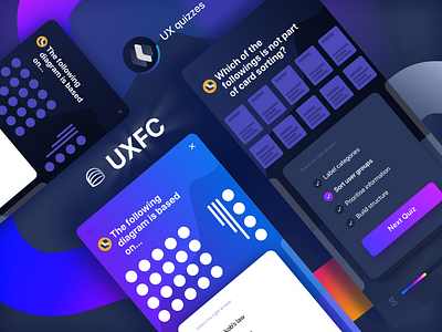 UX flashcard dashboard - Quizzes app branding dashboard design flat icon illustration logo typography ui ux web