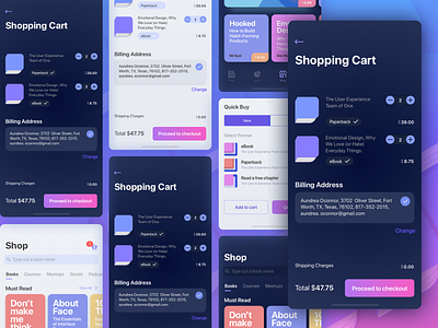 UX Books Quick Buy My Shopping Cart Screens 1x app books branding buy checkout colors design ecommerce education icon interface ios iphone iphonex payment shopping sketch ui ux