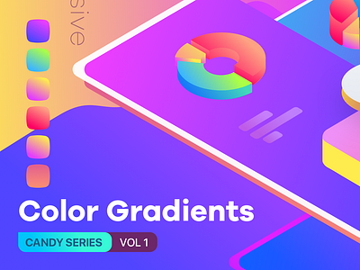 Color Gradients Candy Series Vol 1 Creative Market affinity blue candy colors colour eps gradient green illustrator kit market ping purple sale sketch vector yellow