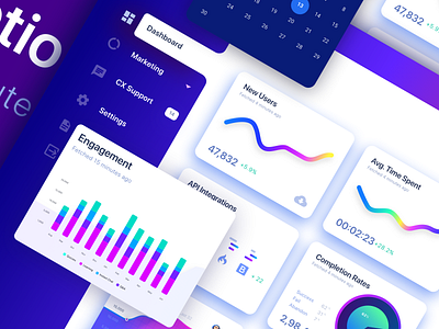 Sellers Dashboard - B2B WIP admin amazon analytics app b2b blue chart charts colors dashboard flipkart gradient graph mobile purple sell sellers ui visualization web