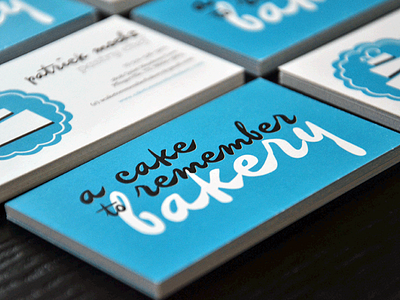 Business Card bakery business card cake identity logo tbt throwback thursday