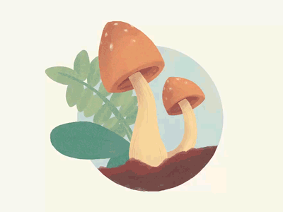 Mushy Test mushroom procreate sketch app