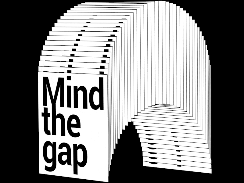 Mind The Gap animation kinetic type kinetic typography motiongraphics
