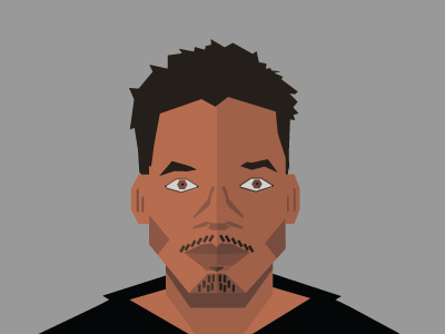 Dribbble CBS geometric illustration polygon portrait vector