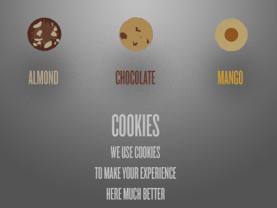 Cookies cookies flavors illustration web