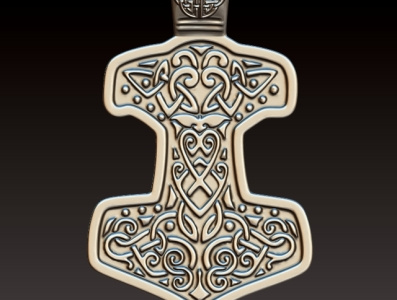 Norse pendant 3d 3d model 3d ring design illustration jewellery jewellery design mode viking pendant