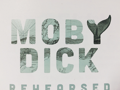 Moby Dick photo illustration photoshop type typography