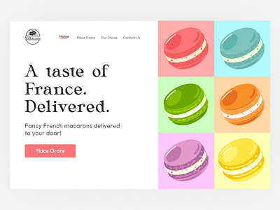 Makarone | French Macarons Landing Page