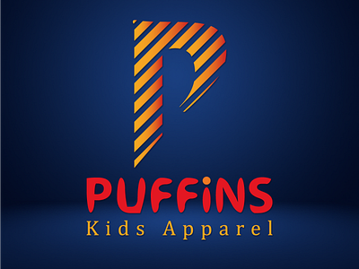 Puffins adobe graphic design letterp logo logodesigns