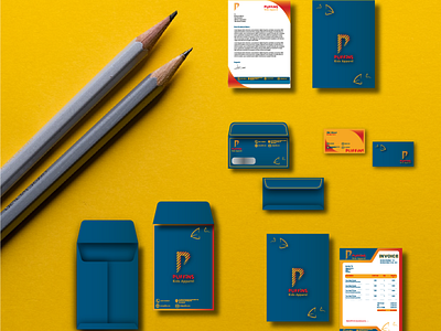 Puffins-Brand Assets-Stationary ad adobe adobeillustrator branding brandstationary businesscards envelope graphic design invoice letterheads logo