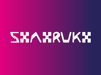 SHAHRUKH adobe design graphic design lettermark logo logodesigns typeface typography wordmark