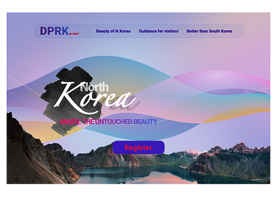 Landing Page for North Korea #DailyUI branding country dailyui landingpage northkorea promotion