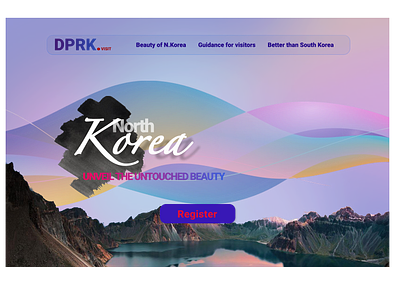 Landing Page for North Korea #DailyUI