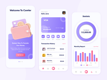 Comfer - Fintech Application by Tio Gilang Pratama for Plainthing ...