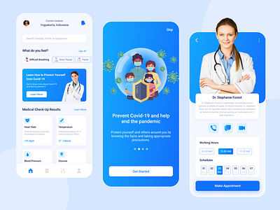 Covped - Covid-19 Prevent and Guidance Mobile Apps application apps corona corona virus covid 19 design doctor exploration medic medical medicare mobile mobile apps pandemic ui uidesign user interface