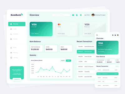 BamBank - Digital Bank Dashboard