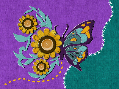 Flower butterfly. art creativeart design graphic design illustration