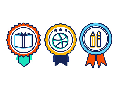 Badges WIP arts award badge badges basketball reading ribbon school vector win
