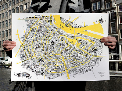 Great Places of Amsterdam illustrated map