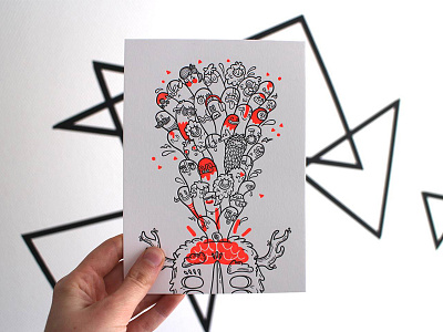 Give Away! give away holstee illustration letterpress monsters win
