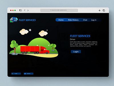 FLEET SERVICES DASHBOARD app design graphic design illustration logo ui ux