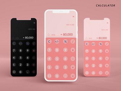 Calculator design for mobile app #DailyUI 4 app dailyui design graphic design ui ux