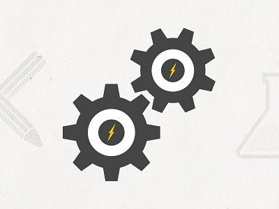 Create [Process Icon] cogs design designer direction icon icons lennon pencil process sketch tld tom