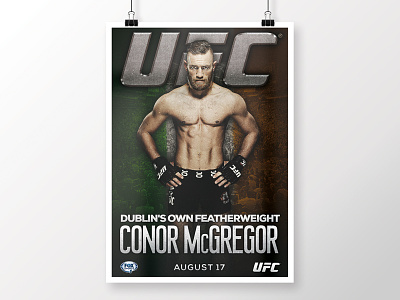 Conor McGregor - UFC Poster arts conor gregor ireland martial mc mma mock poster print ufc up