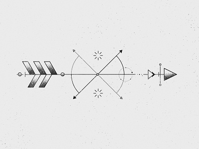 Geometric Arrow arrow art design geometric grain line stipple tattoo triangle