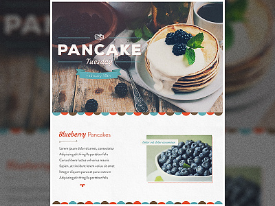 Pancake Tuesday Look & Feel logo pancake retro tuesday type typography vintage