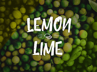 Lemon Lime branding font green lemon lime logo type typography yellow