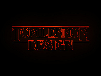 TLD Stranger Things Version logo netflix stranger things type typography