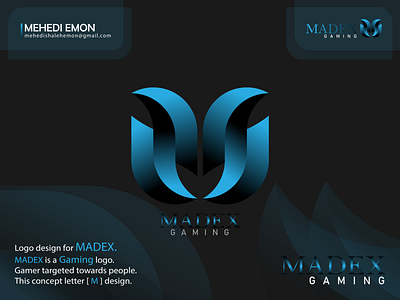 #MADEX GAMING adobe animation branding chanel clan comminity consol discord game gaming graphic design letter logo live stream logo minimalistic logo mordern logo simple logo stream team youtube