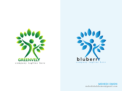 #GREENVELY & BLUEBERRY blueberry branding colourfull logo creative logo graphic design greenvely logo minimalastic resturent shop