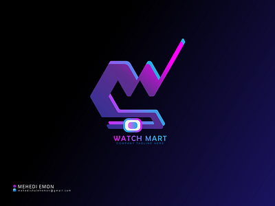 WATCH MART - FOR SHOP adobe app art blue brand brand identity branding concept creative design graphic design icon illustration lettering logo logotype minimal mobile shop typography