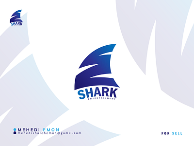 # SHARK ENTERTAINMENT adobe art brand identity branding chanel company concept creative design entertainment fun gaming graphic design illustration letter logo logo shark logo studio uniqe vector