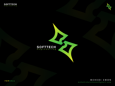 #SOFTTECH - engineering 3d ad adobe animation app art branding company concept creative design engineering graphic design illustration logo minimal shop simple softtech vector
