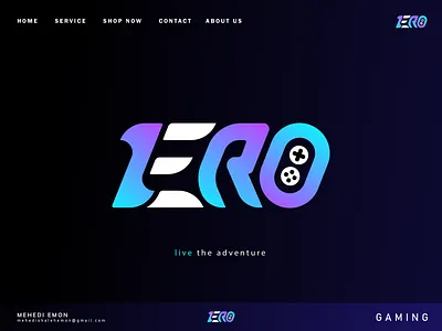 ZERO - Gaming adobe art branding comminuty company concept creative design gaming gaming consol graphic design illustration landing page letter logo live stream logo stylish logo ui website design zero