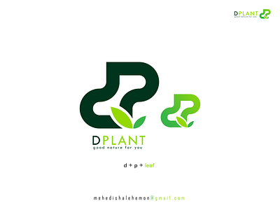 D PLANT adobe agriculture brand brand identity branding company concept creative d letter design farm garden graphic design green illustration logo minimal plant vector website