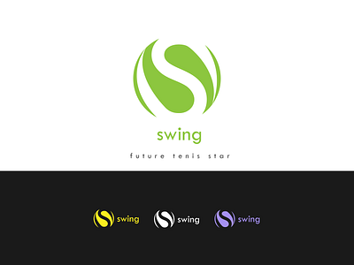 swing 3d adobe app art ball brand identity branding commiunity company concept creative design graphic design illustration letter logo logo minimal shop sports tenis ball