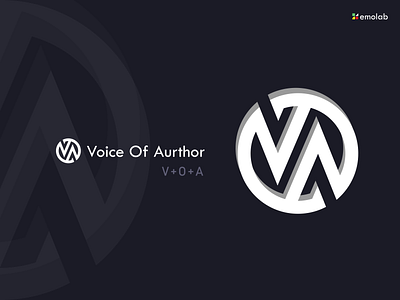 Voice Of Aurthor adobe app art brand identity branding chanel company concept creative design graphic design grid logo illustration letter logo logo minimal ui vector voice website