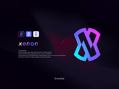 xenon adobe app icon art brand identity branding chanel company concept creative design esports graphic design grid logo illustration logo minimal shop ui vector website