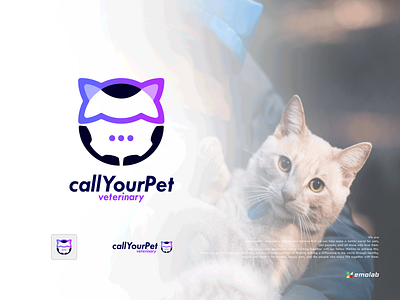 CallYourPet 3d adobe animal logo app icon branding call icon cat logo company concept creative design graphic design illustration logo minimal pet logo shop ui vector website