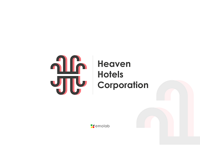 H+C letter combination minimalistic logo.