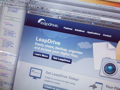 LeapDrive.com re-design