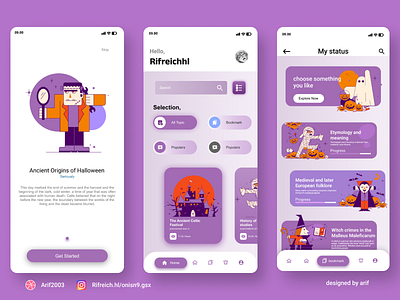 ui design for halloween app