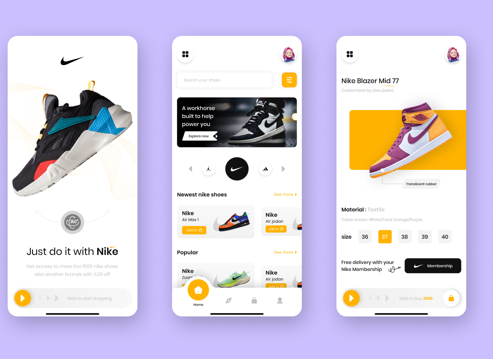 Shoes eCommerce app! Hope you guys like it 😊 by Yash patel on Dribbble