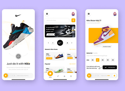 Shoes eCommerce app! Hope you guys like it 😊 app appdesign clean ecommerce graphic design shoes trendy ui
